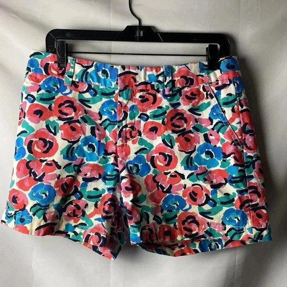 TOMMY HILFIGER WOMENS SIZE 6 SHORTS FLORAL PRINT 4” INSEAM ZIP AND HOOK CLOSURE - Picture 3 of 11
